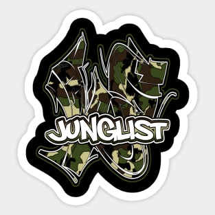 Junglist-Camo Graff Sticker